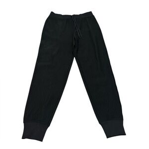 DSG Women's Black Stripe Ribbed Joggers Medium